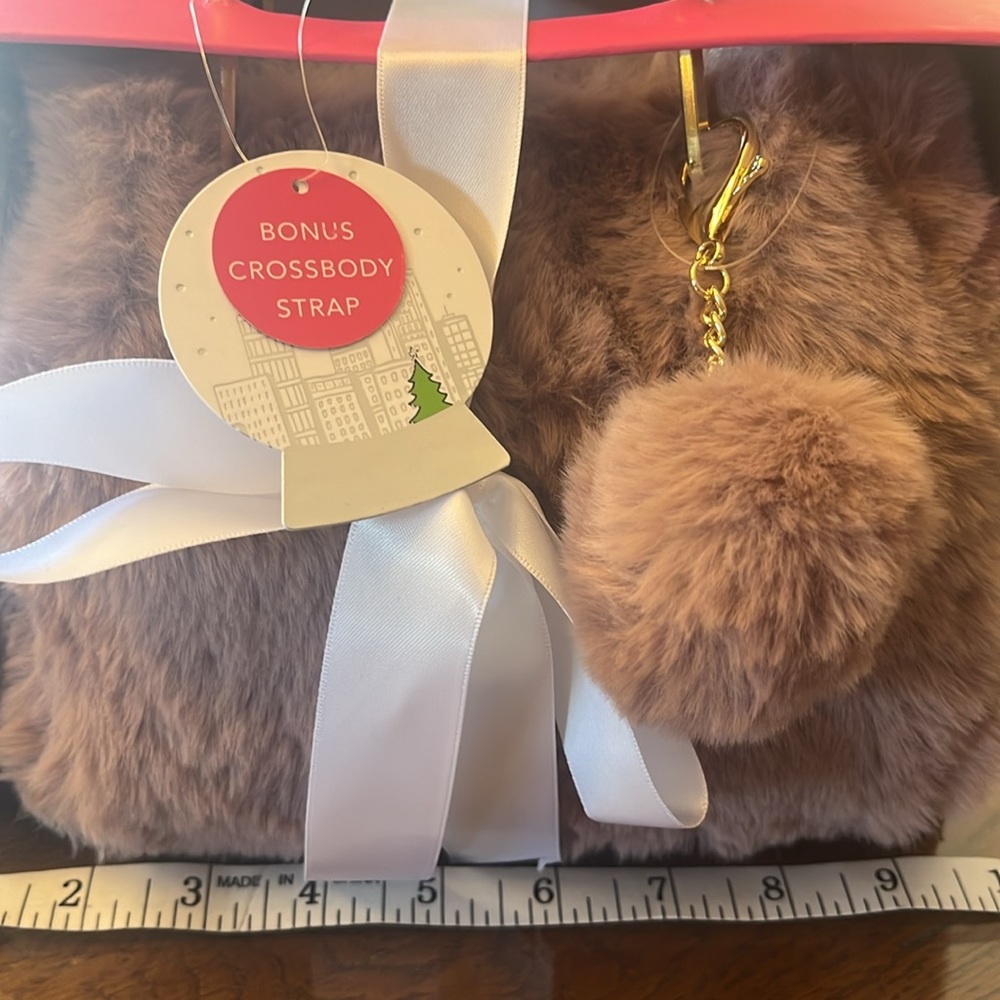 Isaac Mizrahi fuzzy purse NWT